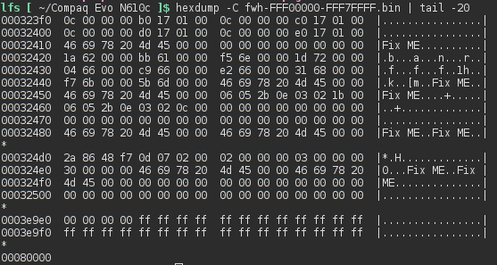 hexdump bios